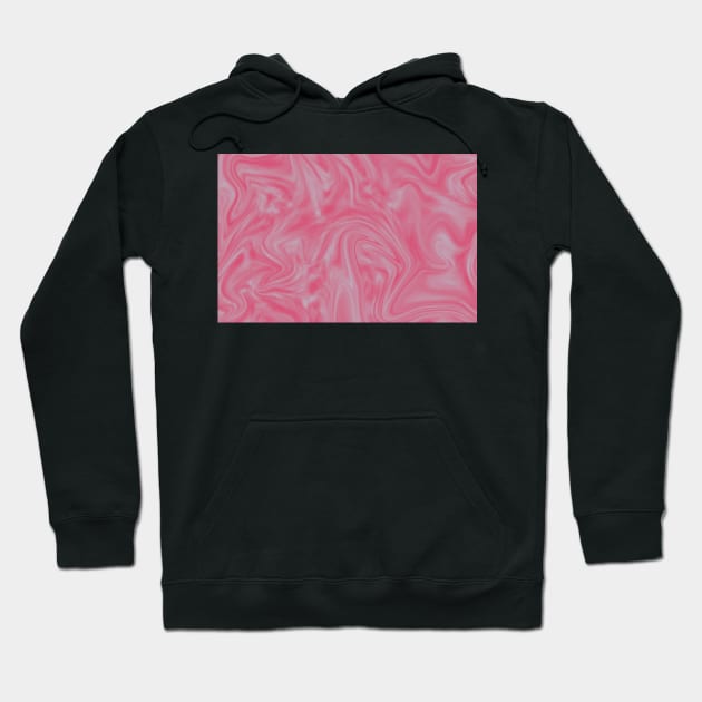 Pink Swirling Marble Pattern Hoodie by TRNCreative